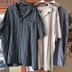 Men's Striped Black Shirt